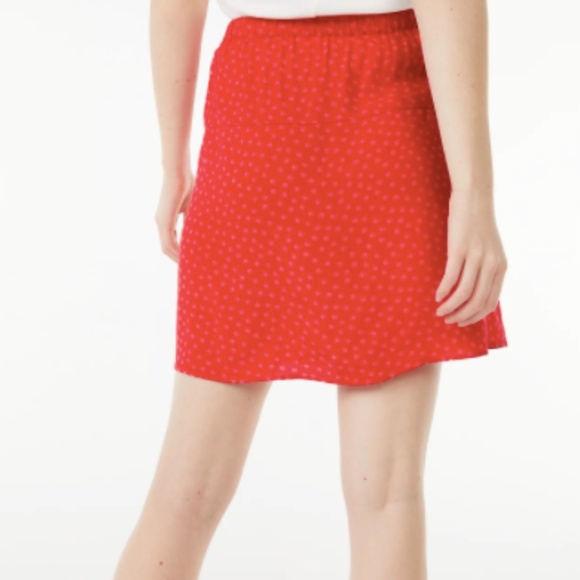 Free Assembly Flutter Mini Skirt - Red Dots - Picture 3 of 8